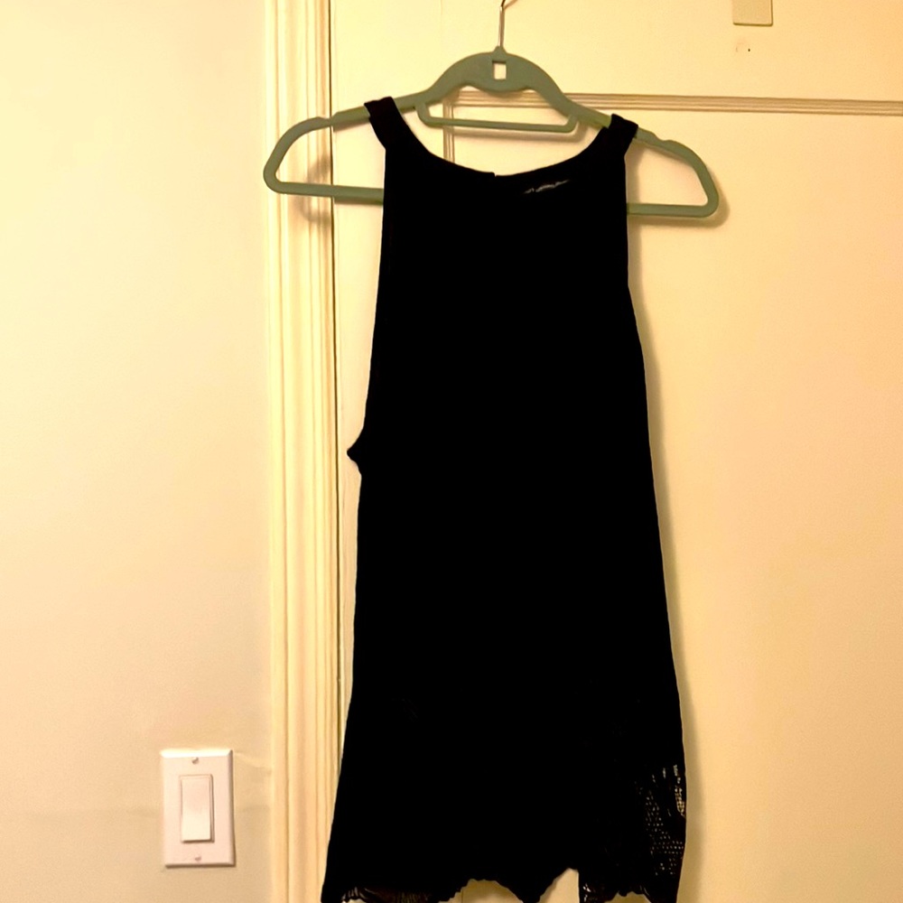 Adrianna Papell black blouse.